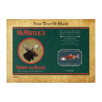 McMotek's Moose And Beans Label