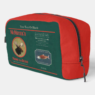 McMotek's Moose And Beans Label Dopp Kit