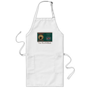 McMotek's Moose And Beans Label Long Apron