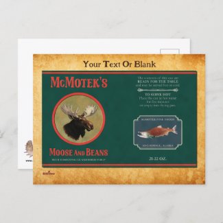 McMotek's Moose And Beans Label