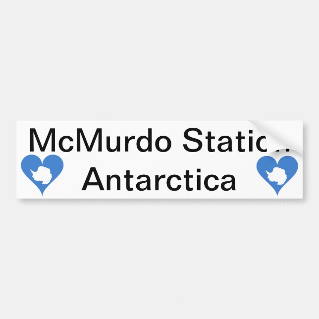 McMurdo Station Antarctica Bumper Sticker (Front)