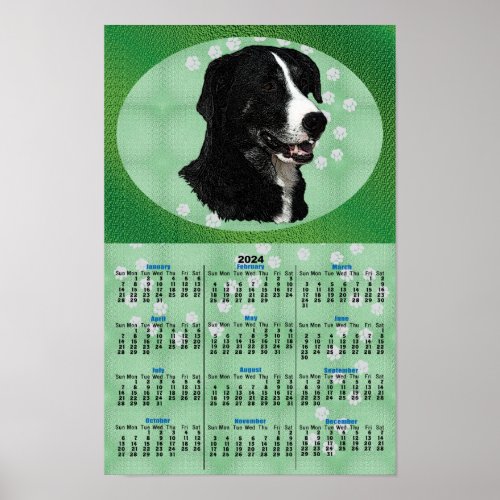 McNab Dog Portrait 2024 Calendar Poster