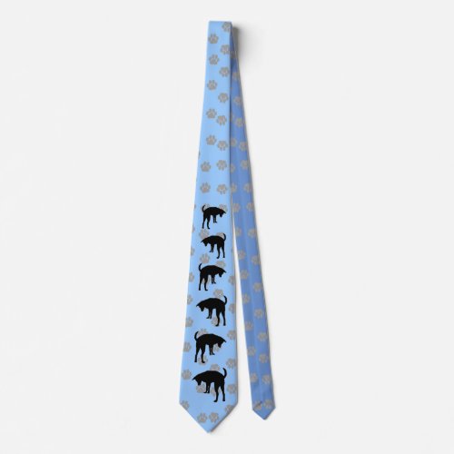 McNab Dog Silhouette Neck Tie