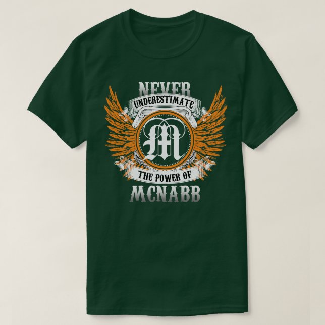Mcnabb Name Shirt Never Underestimate The Power Of (Design Front)