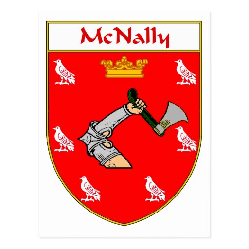 McNally Coat of Arms/Family Crest Postcard | Zazzle