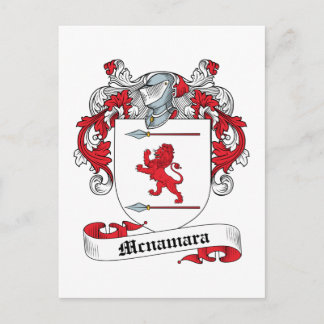 Mcnamara Family Crest Postcard
