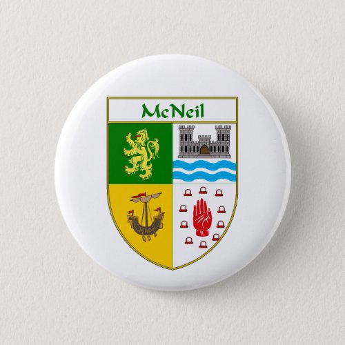 McNeil Coat of ArmsFamily Crest Pinback Button