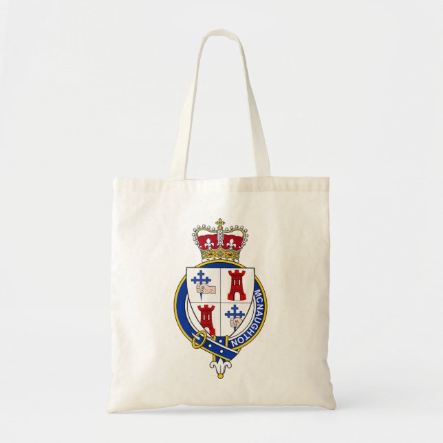 McNeil Coat of Arms Family Crest Tote Bag (Front)