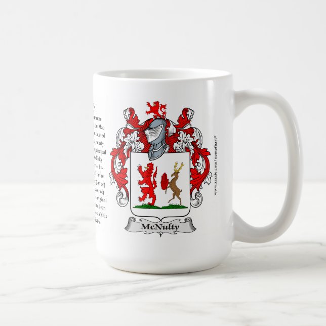 McNulty, the Origin, the Meaning and the Crest Coffee Mug (Right)
