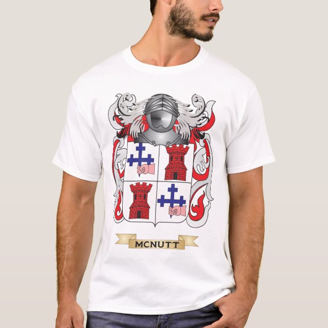 McNutt Coat of Arms (Family Crest) T-Shirt (Front)