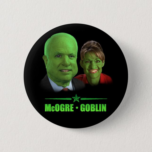 McOgre / Goblin '08 Pinback Button (Front)