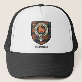 McPherson Clan Crest Badge Tartan Trucker Hat