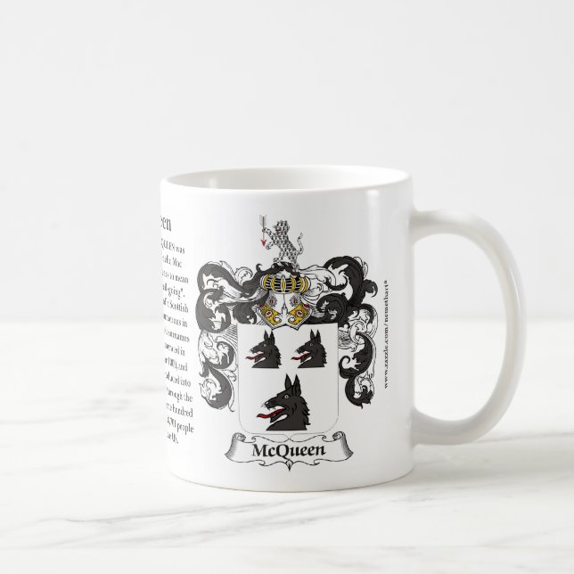 McQueen, the Origin, the Meaning and the Crest Coffee Mug (Right)