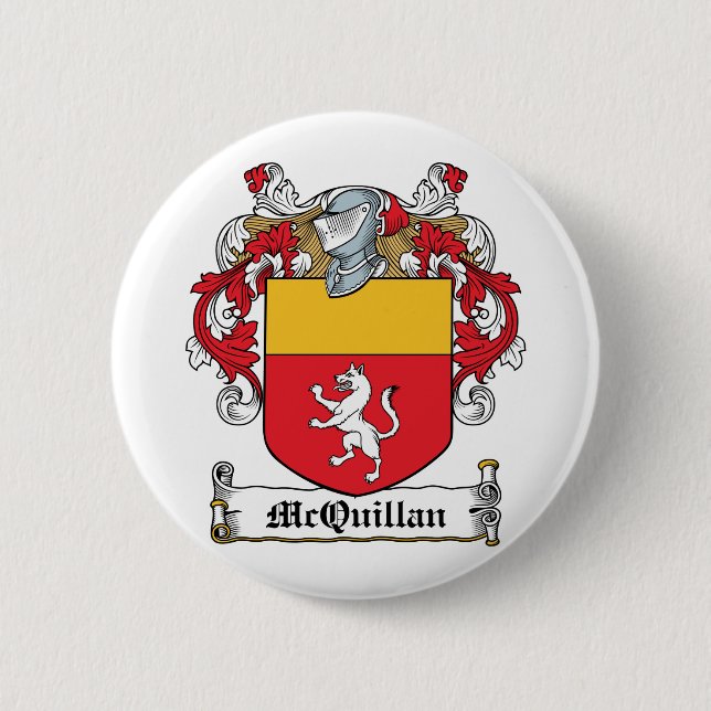 McQuillan Family Crest Button (Front)