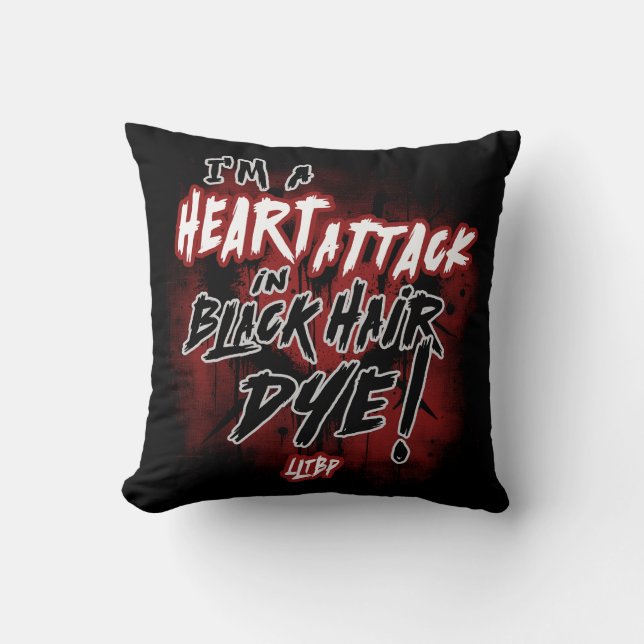 MCR HeartAttack Throw Pillow (Front)