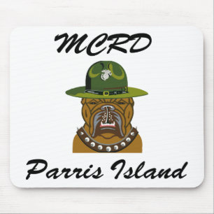 MCRD Parris Island Devil Dog Mouse Pad