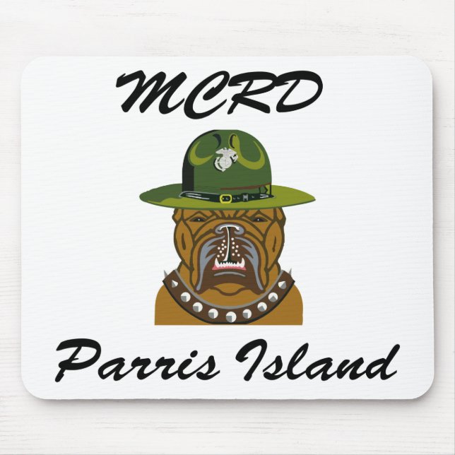MCRD Parris Island Devil Dog Mouse Pad (Front)