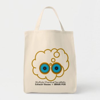 Mcs Exhaust Gasses = Brain Fog Tote Bags by SpringArt2012 at Zazzle