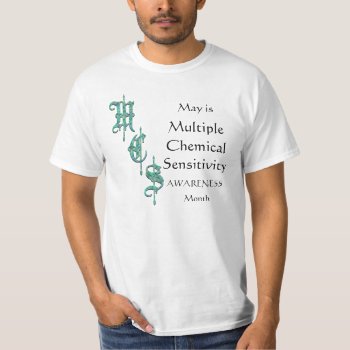Mcs Multiple Chemical Sensitivity Awareness Tshirt by SpringArt2012 at Zazzle