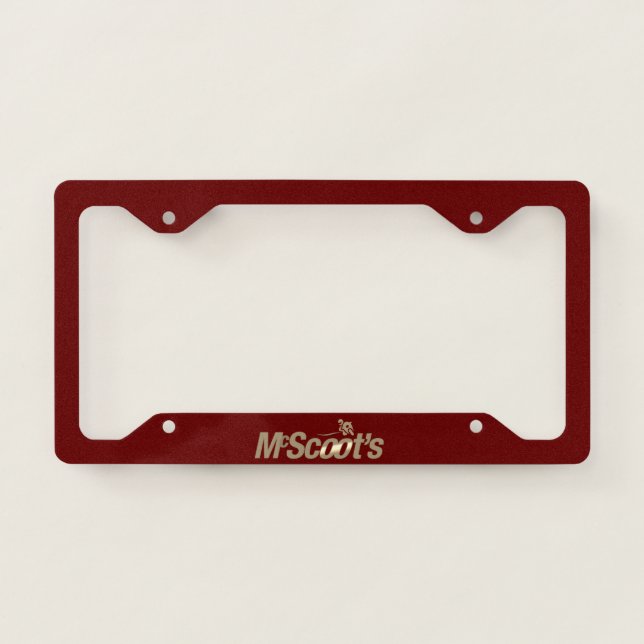 McScoot's Licence Plate Frame (Front)