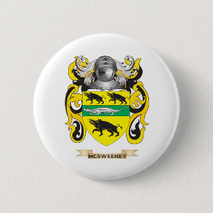 McSweeney Coat of Arms (Family Crest) Button