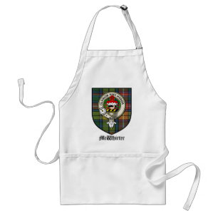 McWhirter Clan Crest Badge Tartan Adult Apron