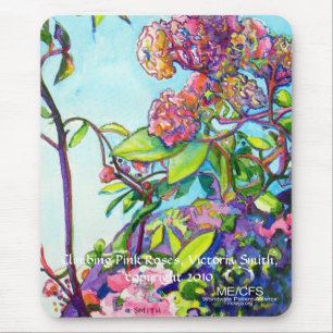 MCWPA Climbing Pink Roses Mousepad