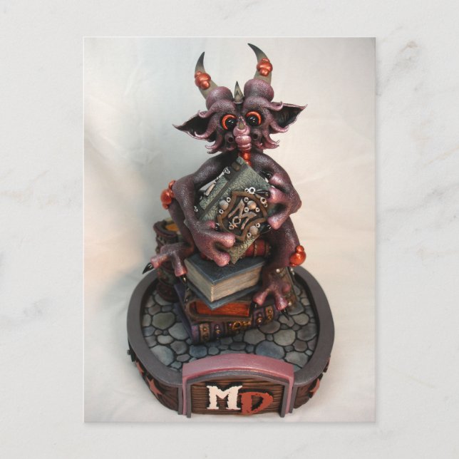 MD Black Cherry Dragon Postcard (Front)