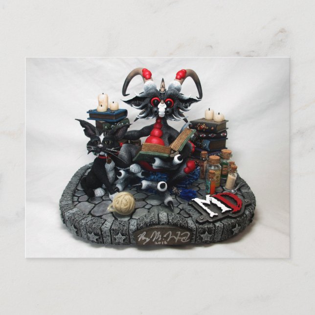 MD Black Potion Dragon Postcard (Front)