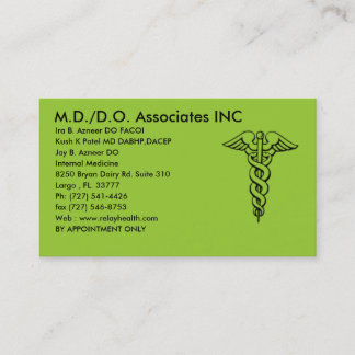md/do associates inc card - Customized