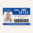MD Doctor | Hospital Medical Employee Photo ID