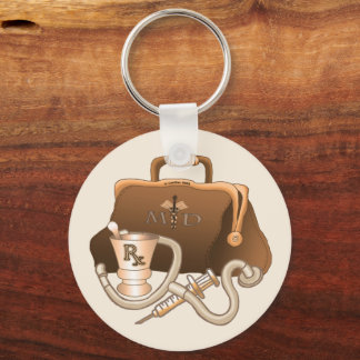 MD doctor Keychain
