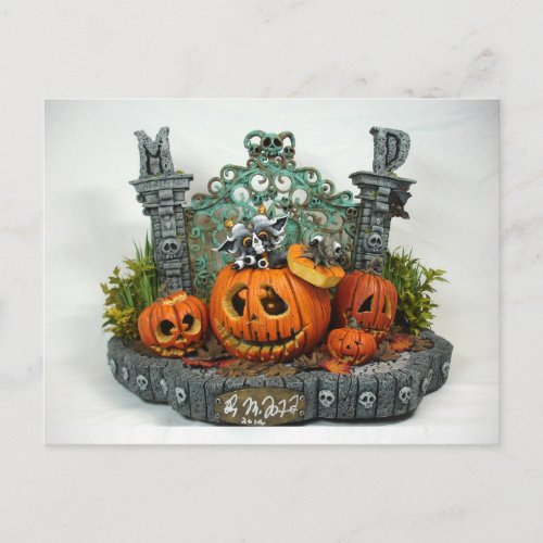 MD Halloween Dragon Postcard