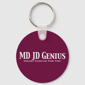 MD JD Genius Gifts Keychain