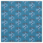 MD Medical Doctor - Blue Pattern Fabric