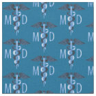 MD Medical Doctor - Blue Pattern