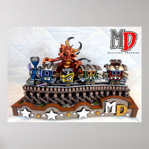 MD Toy Train Dragon 336 x 24 Poster