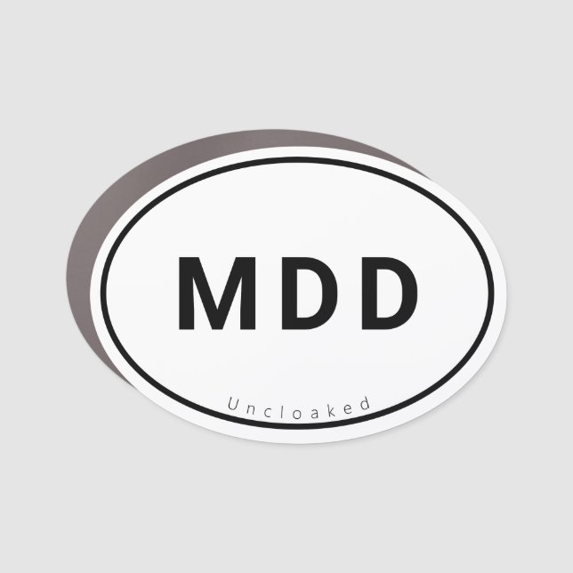 MDD Car Magnet (Front)