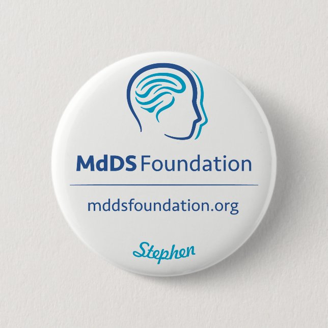 MdDS Awareness 2 1/4" Button (Front)