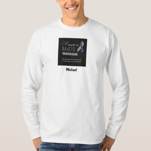 MdDS Awareness Mens Fitted Long Sleeve T_Shirt