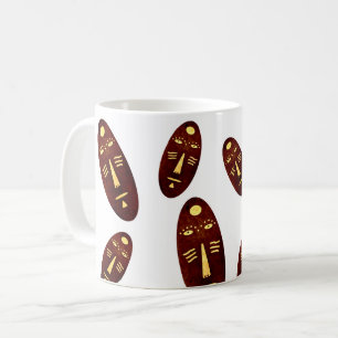 Mdern Abstract African indigene face art Coffee Mug