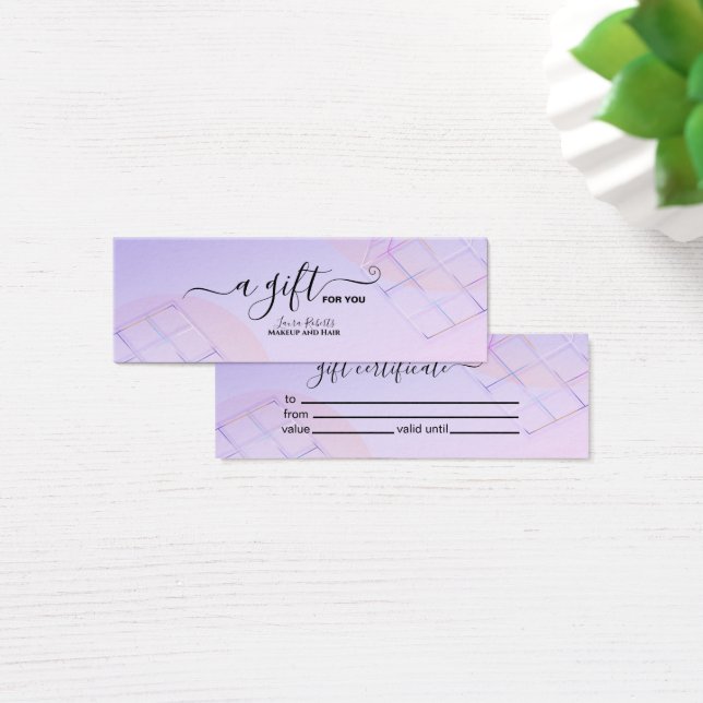 Mdern Elegant Purple Holographic Logo (Desk)