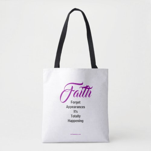 MDILLONDESIGNSCOM presents FAITH Tote Bag