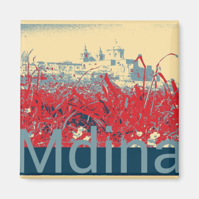 Mdina - Malta Magnet (Front)