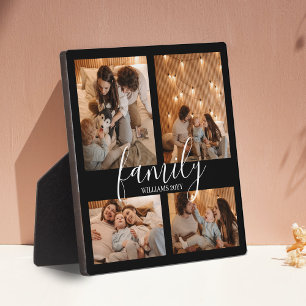 Mdoern Family Keepsake Photo Collage Plaque