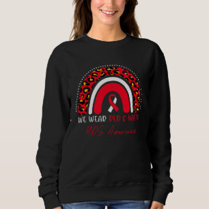 MDS Awareness Myelodysplastic Syndrome Leopard Rai Sweatshirt