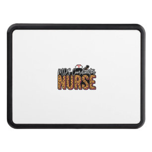 MDS Coordinator Nurse Vintage Leopard Shirt Design Hitch Cover