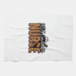 MDS Coordinator Nurse Vintage Leopard Shirt Design Kitchen Towel
