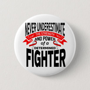 MDS (Myelodysplastic Syndromes) Determined Fighter Pinback Button
