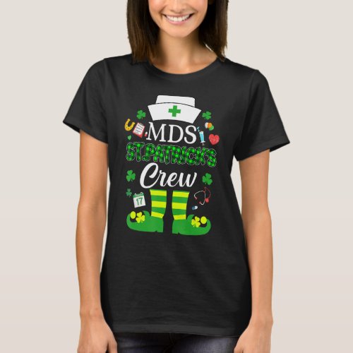 Mds Patricks Nurse Crew St Patrick Day Leprechaun T_Shirt